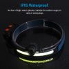 Rechargeable Motion Sensor Head Lamp 6 Light Modes COB XPG Head Light Torch Flashlight 270° Beam IPX5 Waterproof for Fishing Running Camping Hiking