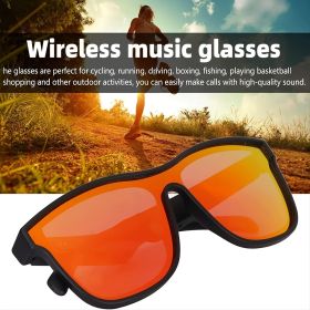 Smart Glasses; Wireless Sunglasses Audio Sunglasses For Men Women With Open Ear Music&Hands-Free Calling; Polarized Lenses; IPX4 Waterproof; Touch Voi (Color: Black Frame Blue Lenses)