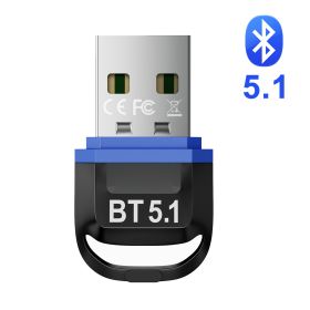 USB Bluetooth Adapter 5.3 5.1 For Wireless Speaker Audio Mouse Bluetooth Dongle USB Adapter Bluetooth 5.0 Receiver Transmitter (Ships From: China, Color: BT 5.1)