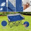 Folding Camping Chair with Bags and Padded Backrest